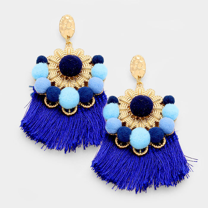 St. Bart's - Blue Earrings WT-344824