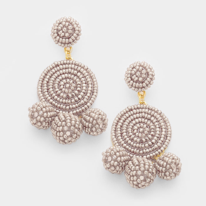Casey Taupe Earrings WT-343375