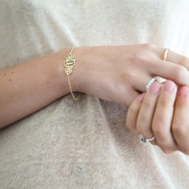 Initials Monogram Name Bracelet 1424* ON-1424-730