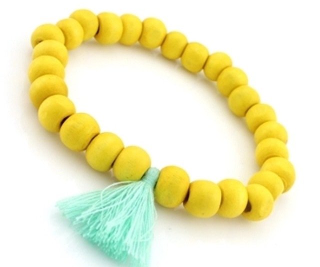 The Woodlands Beaded Bracelet - Yellow HO-2003