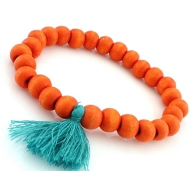 The Woodlands Beaded Bracelet - Orange HO-2005