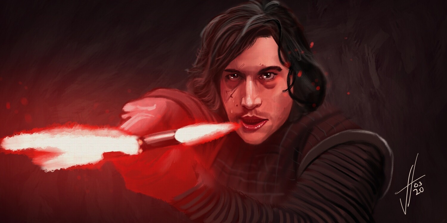 Star Wars Kylo Ren Art Print Star Wars Kylo Ren Art Print
