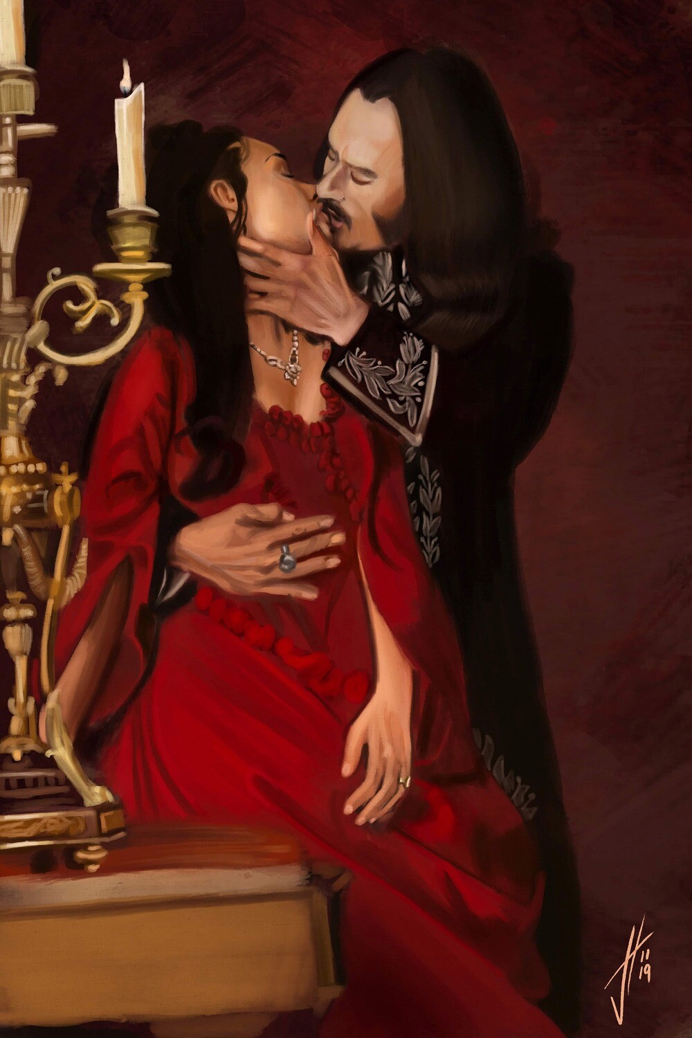 Dracula Gary Oldman Winona Ryder Art Print Dracula Gary Oldman Winona Ryder Art Print