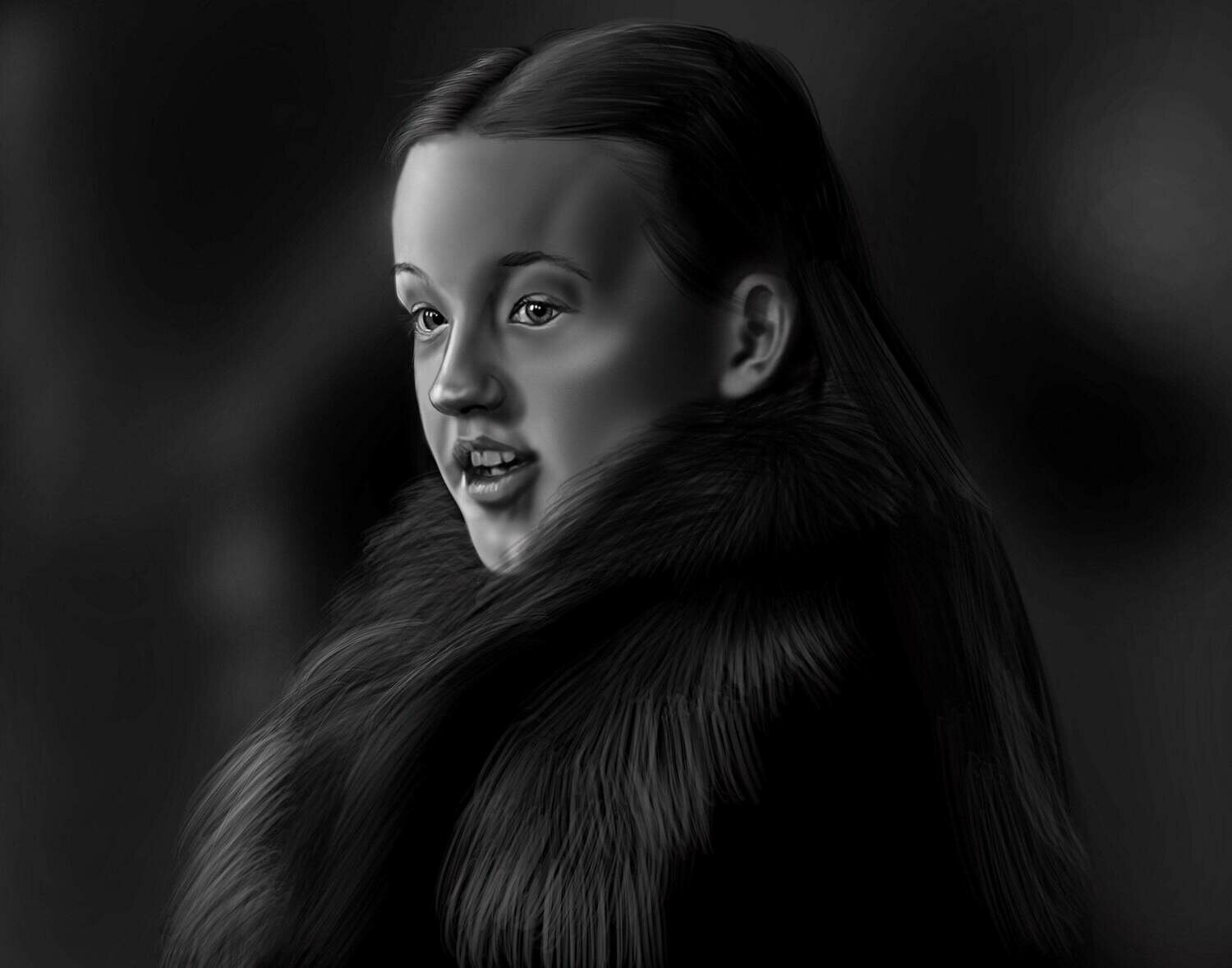 Lyanna Mormont Game of Thrones Art Print Lyanna Mormont Game of Thrones Art Print
