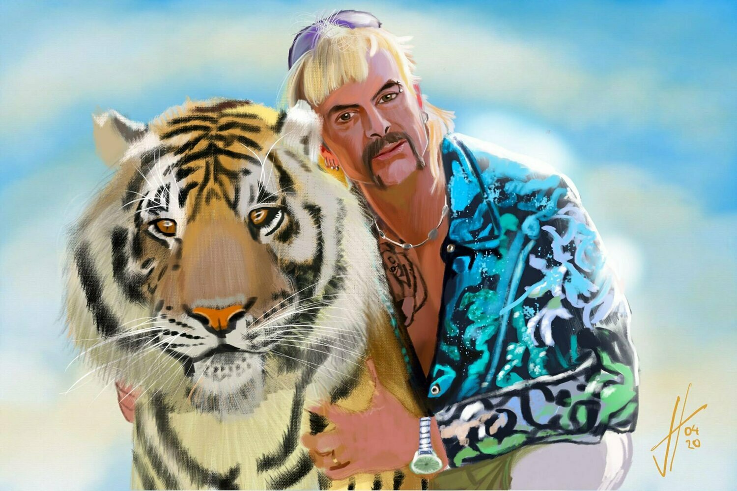 Joe Exotic Tiger King Art Print Joe Exotic Tiger King Art Print