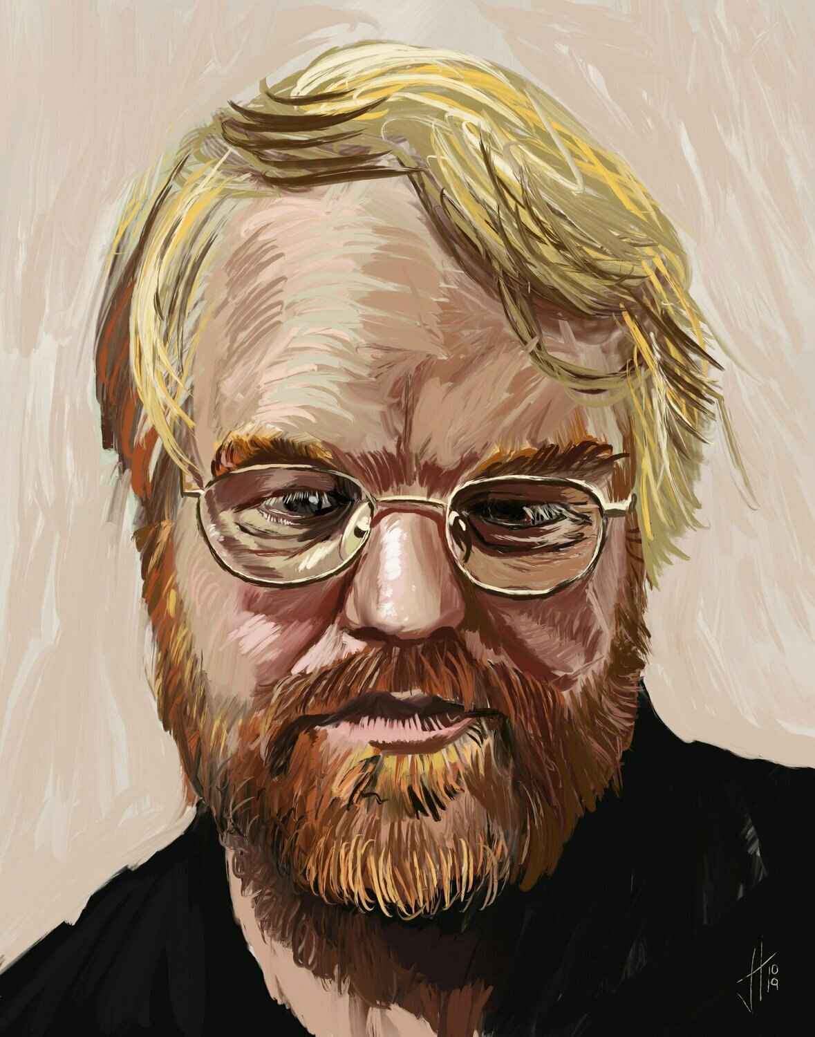 Philip Seymour Hoffman Portrait Print Philip Seymour Hoffman Portrait Print