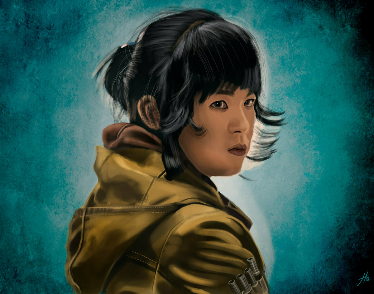 Star Wars Kelly Marie Tran as Rose Tico Art Print - Joe Humphrey