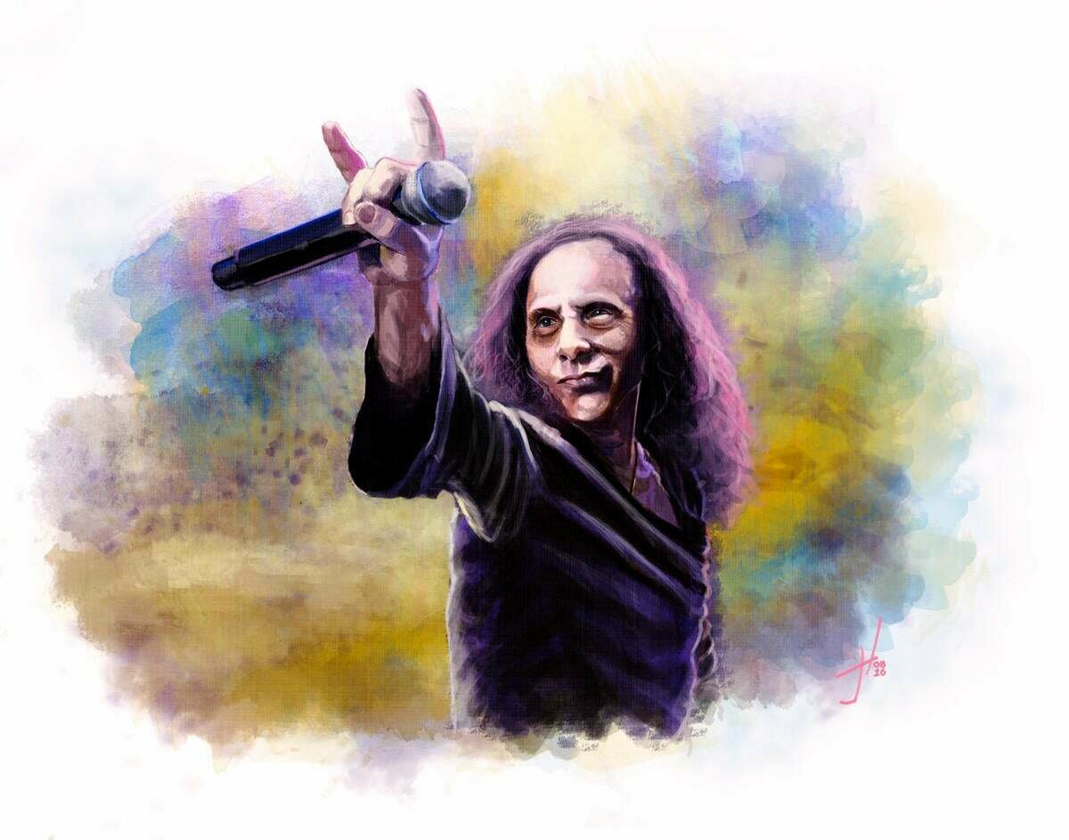 Ronnie James Dio Print Ronnie James Dio Print