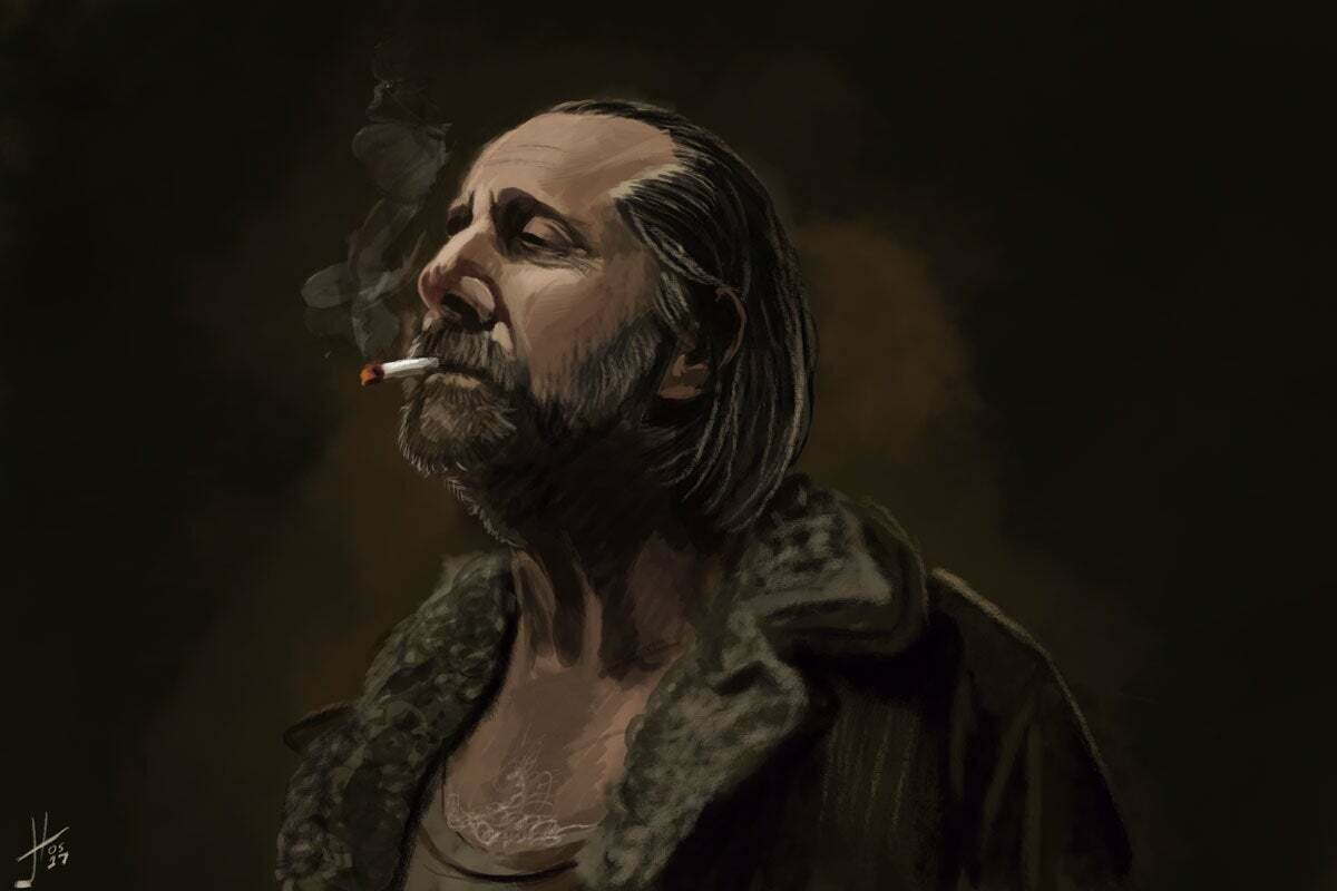 American Gods Neil Gaiman Czernobog Art Print American Gods Neil Gaiman Czernobog Art Print