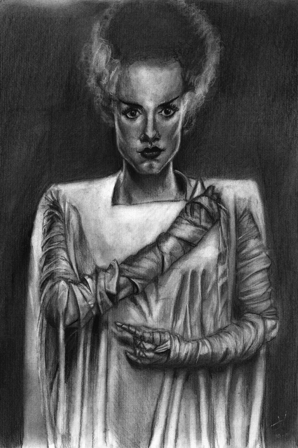 Bride of Frankenstein Art Print Bride of Frankenstein Art Print