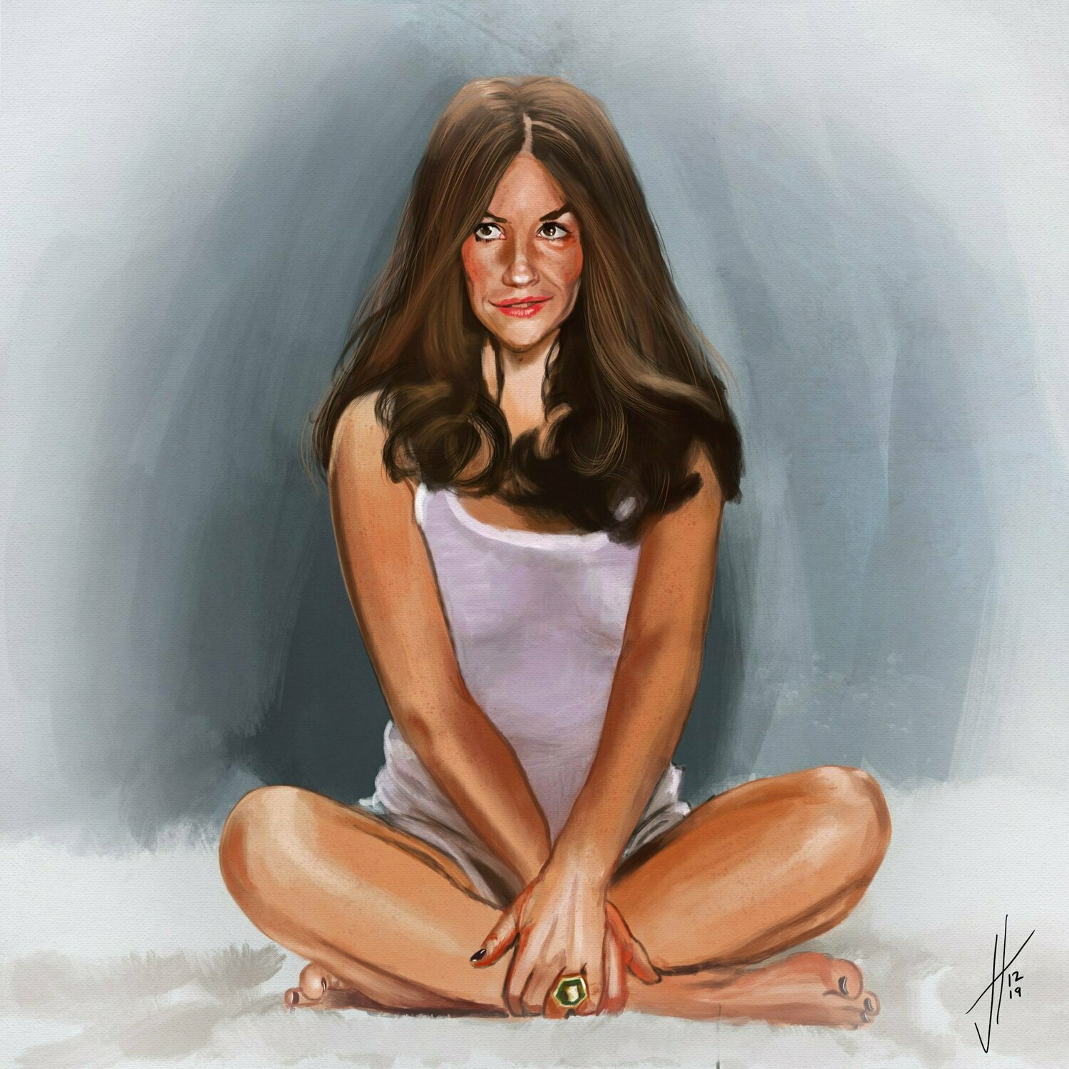 Evangeline Lilly Art Print Evangeline Lilly Art Print