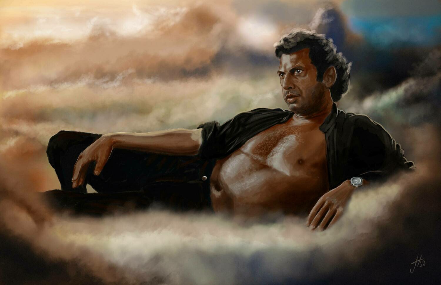 The Chaotician Jeff Goldblum Jurassic Park Art Print The Chaotician Jeff Goldblum Jurassic Park Art Print