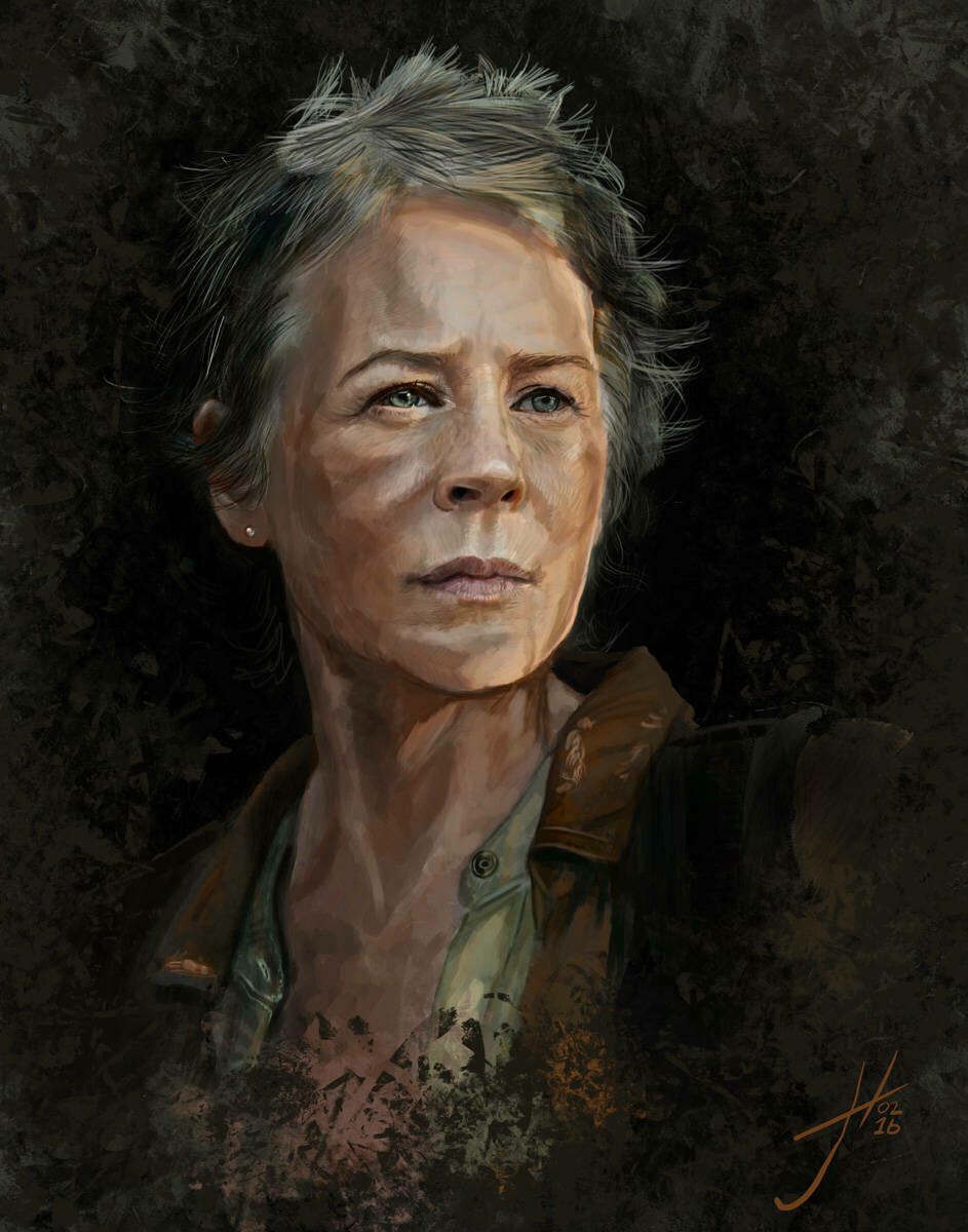 The Walking Dead Carol Art Print The Walking Dead Carol Art Print