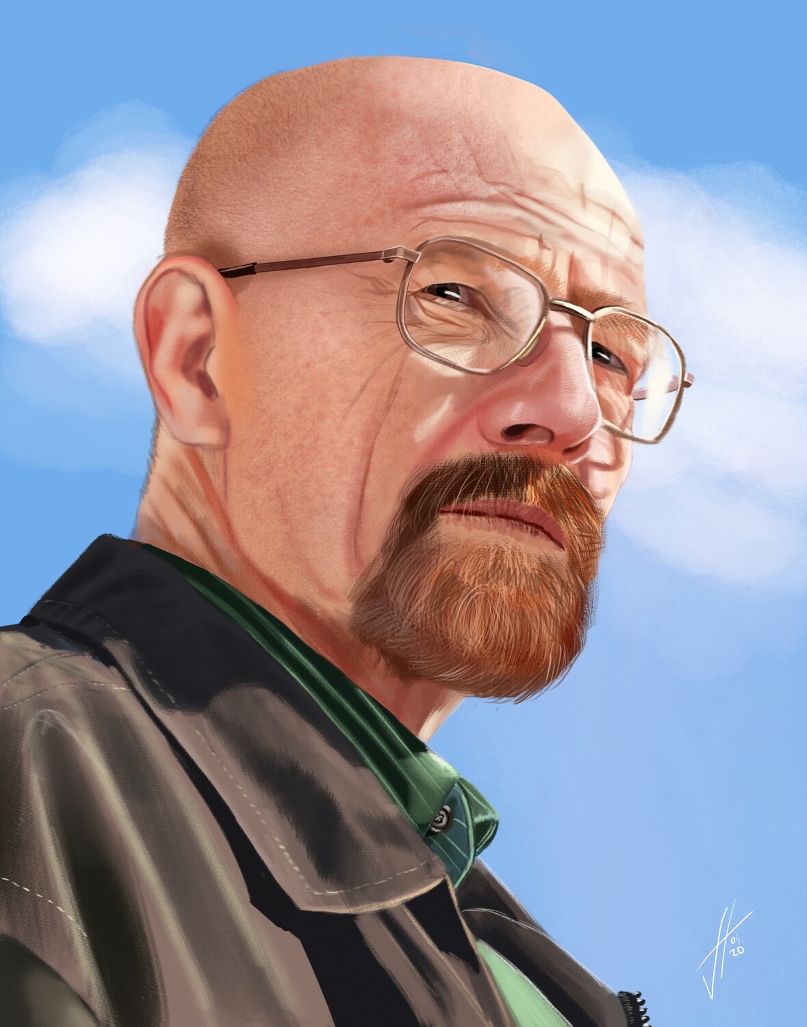 Breaking Bad Walter White art print Breaking Bad Walter White art print