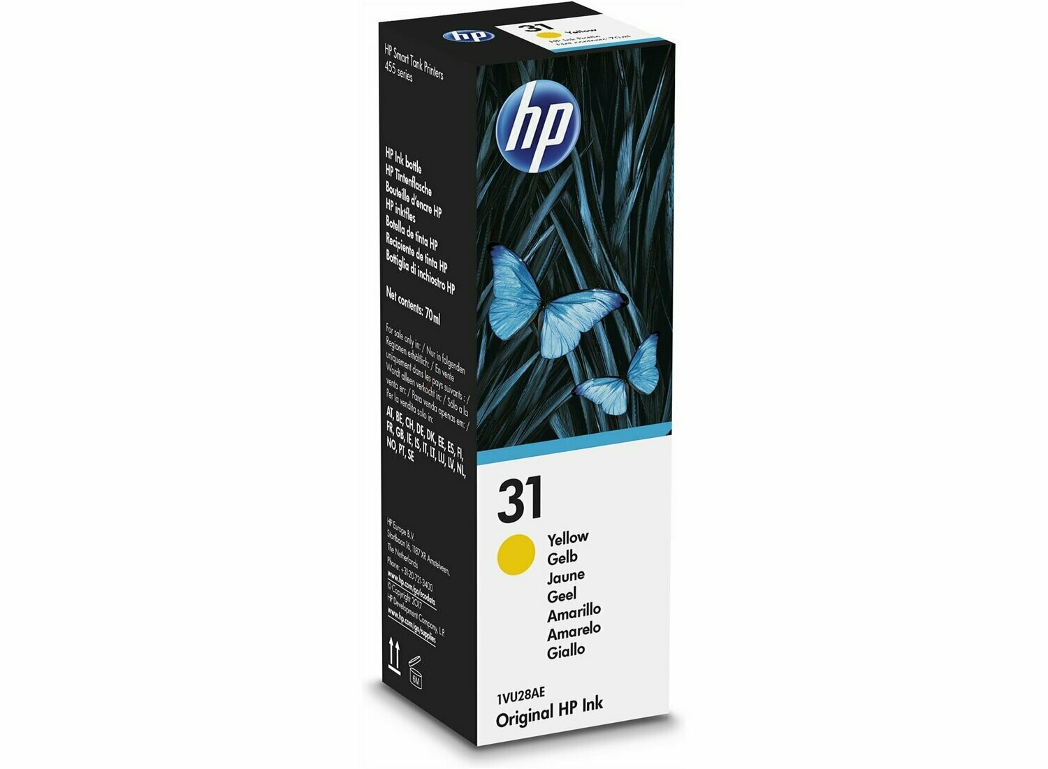 HP 31 70-ml Yellow Original Ink Bottle