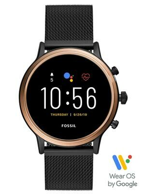 Fossil Gen 5 Julianna HR Smart Watch (Black Stainless Steel)