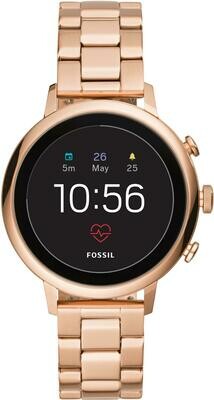 Fossil Q Venture HR Smart Watch (Rose Gold)