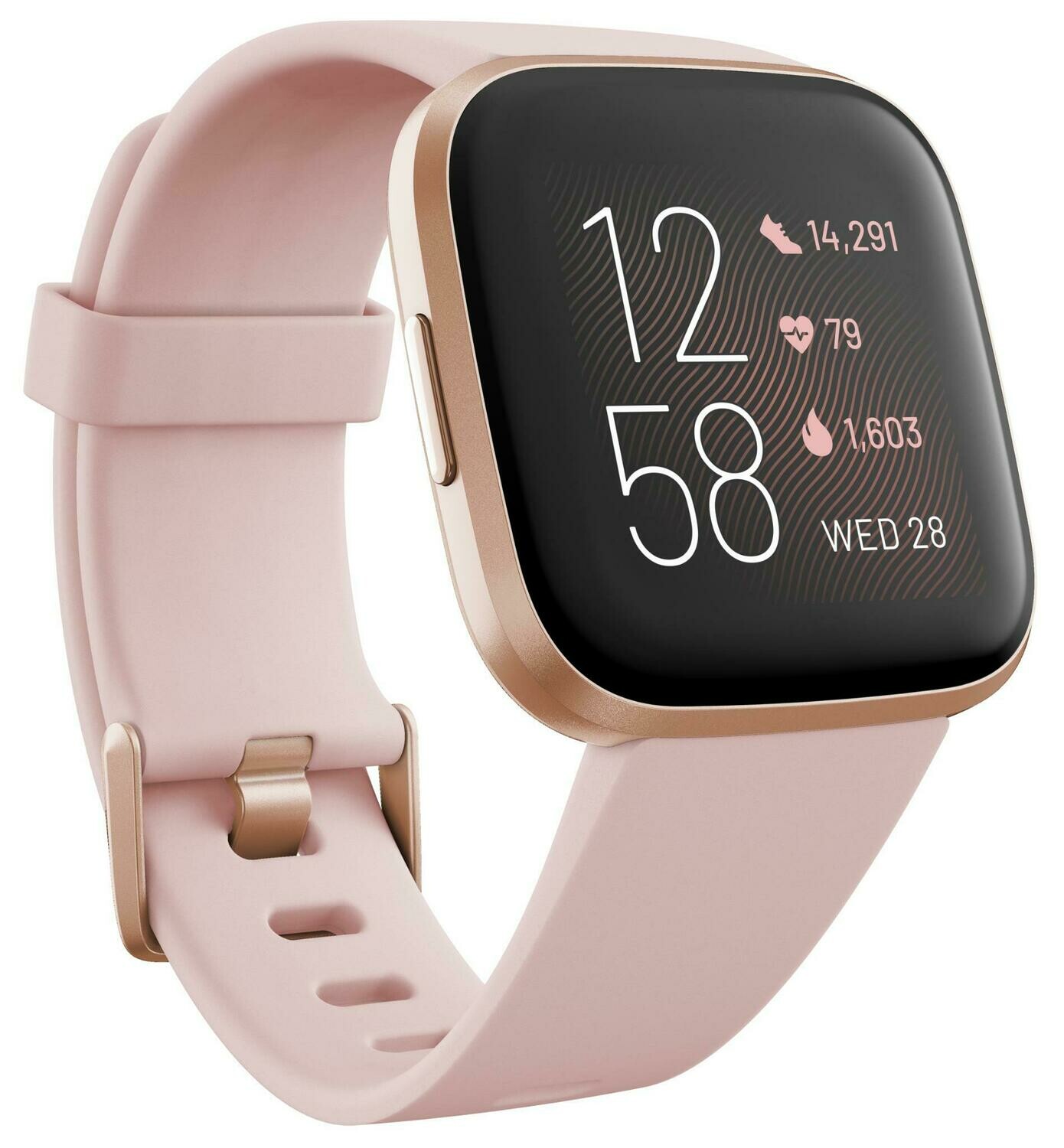 Fitbit Versa 2 Smart Fitness Watch (Petal/Copper Rose)