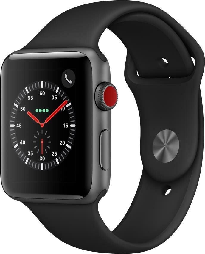 Apple Watch Series 3 42MM Space Grey Aluminium Case GPS + Cellular