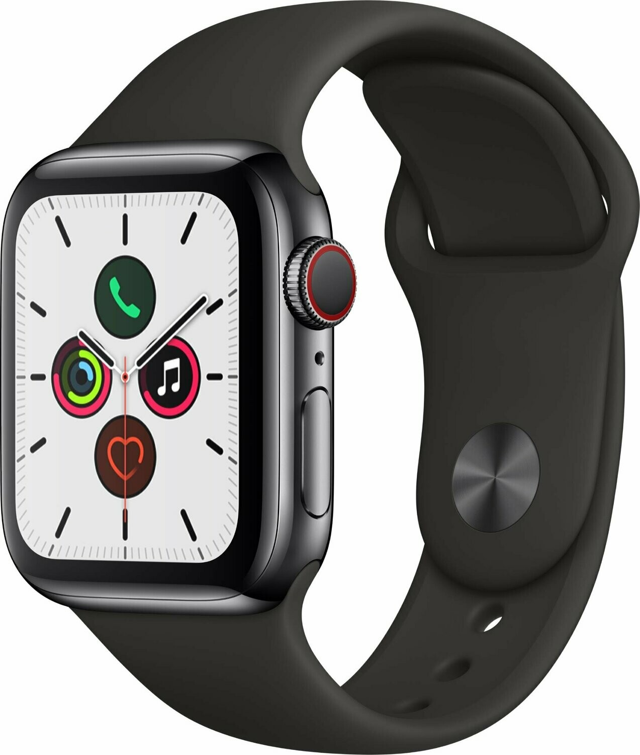 Apple Watch Series 5 40MM Space Black Stainless Steel Case GPS + Cellular