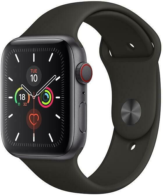 Apple Watch Series 5 44MM Space Grey Aluminium Case GPS + Cellular