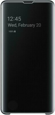 Samsung Clear View Cover for Galaxy S10 (Black)