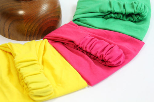 Cotton stretch bandanna headband