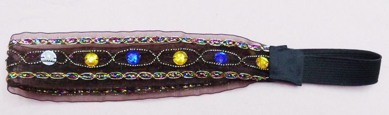 Bohemian colour-beads headband