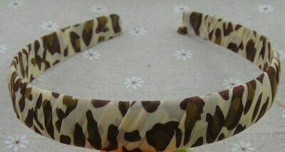Leopard chiffon ribbon headband Leopard chiffon ribbon headband