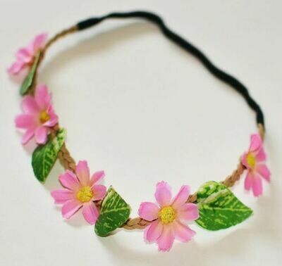 Artificial flowers elastic headband Artificial flowers elastic headband
