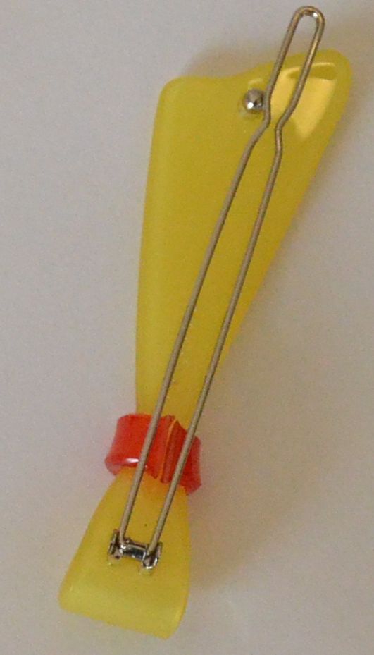Sweet acrylic bow tie hair clip
