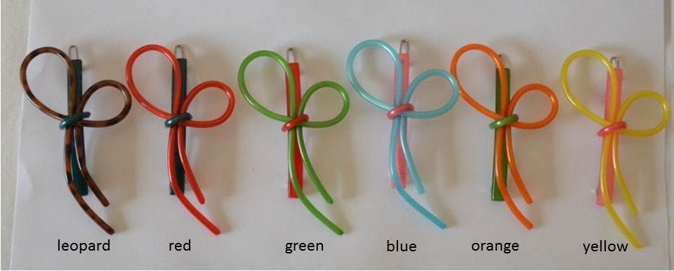 Sweet acrylic butterfly hair clip