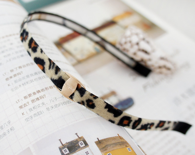 Leopard-style thin headband 00031