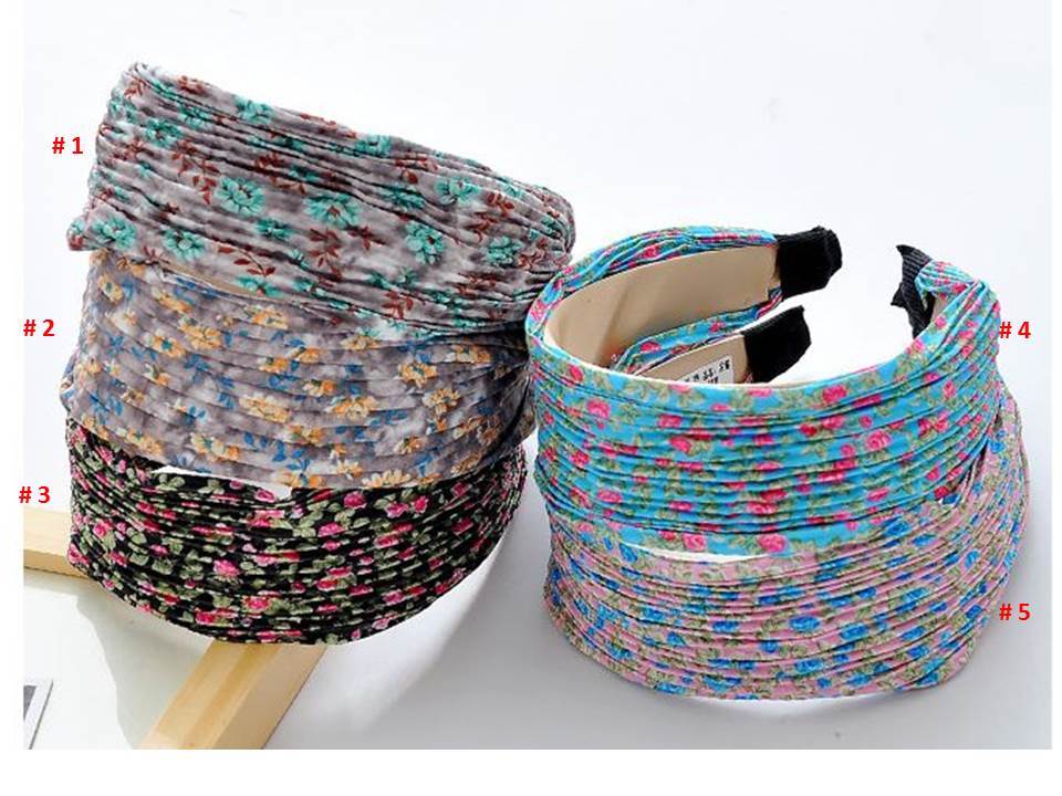 Flowers wide headband 00034