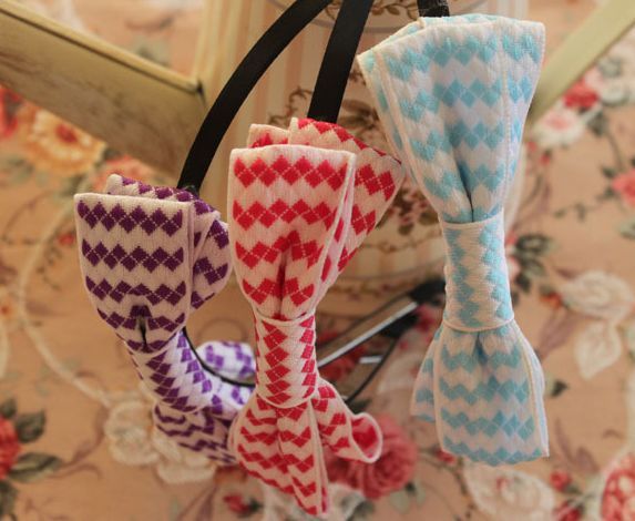 Cotton bow-tie headband 00049