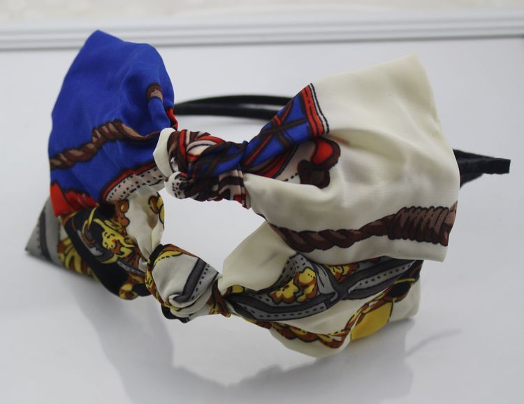 Satin bow headband 00069