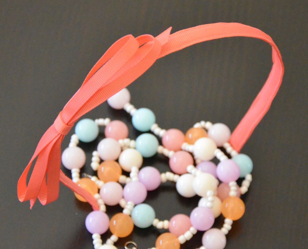 1cm ribbed-ribbon bow knot headband