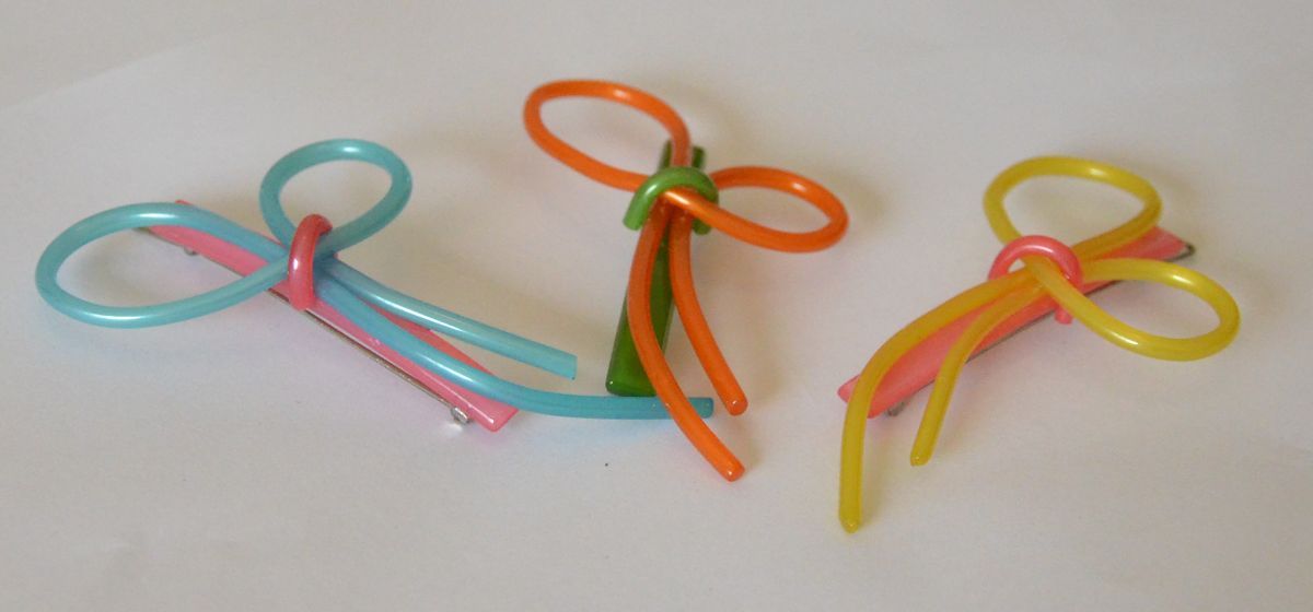 Sweet acrylic butterfly hair clip