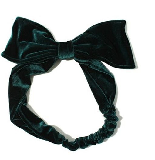 Large velvet bow-tie headband 00274