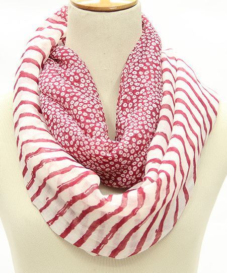 Leopard strips mix infinity scarf 01175