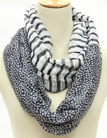 Leopard strips mix infinity scarf Leopard strips mix infinity scarf