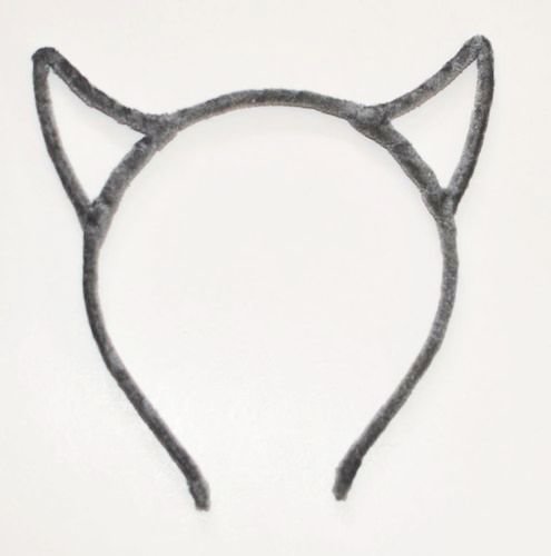 Velvet devil ears headband 00557