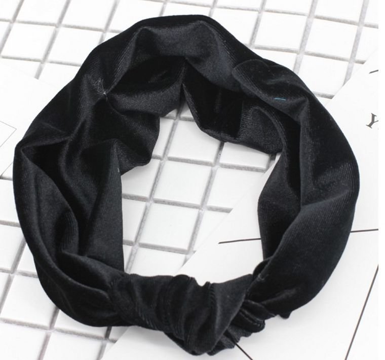 Velvet knot headband 01261