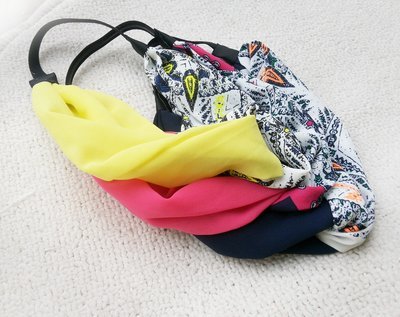 Mixed Floral chiffon elastic headband Mixed Floral chiffon elastic headband