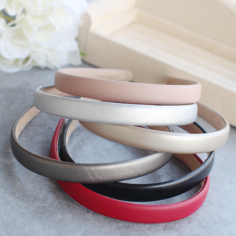 Skinny leather headband
