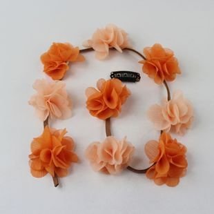 Chiffon flower hair clip hair tie Chiffon flower hair clip hair tie