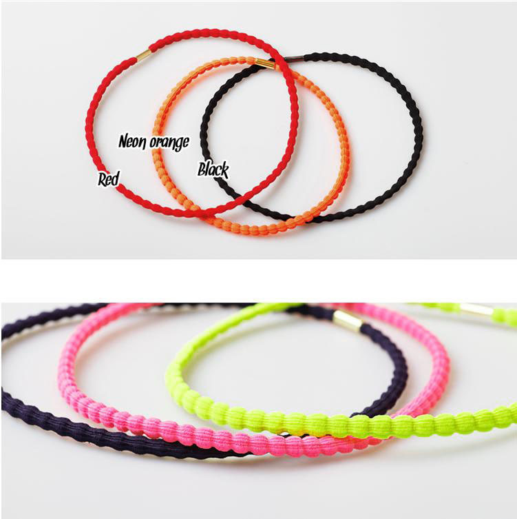 Bright colour elastic headband