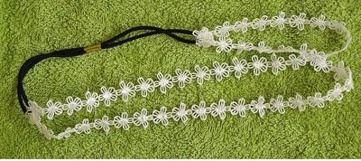 Lace double-wrap flower headband Lace double-wrap flower headband