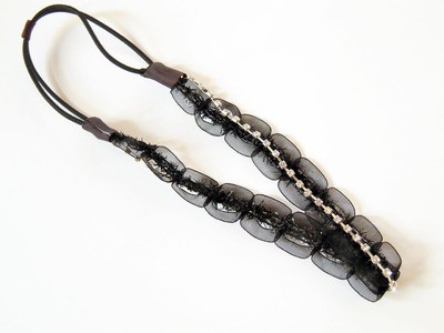 Transparent lace crystal-chain headband Transparent lace crystal-chain headband