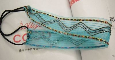 Bohemian transparent-organza headband Bohemian transparent-organza headband